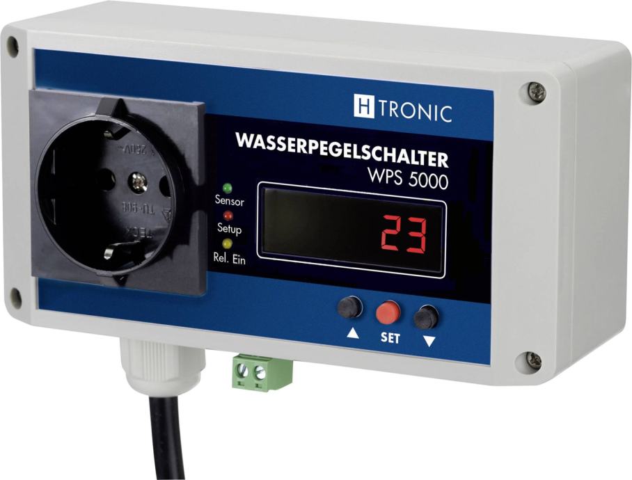 Elektronsko stikalo za nivo vode in regulator polnjenja/praznjenja