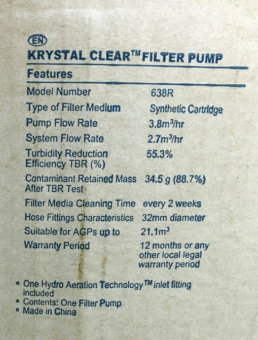 Intex Krystal Clear 638R