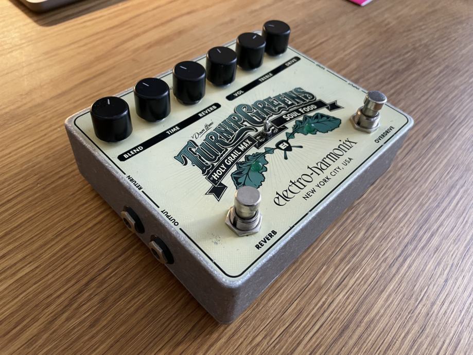 EHX Turnip Greens reverb & overdrive pedal