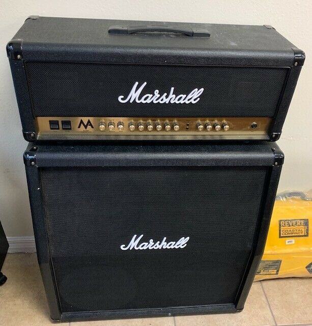 Marshall MA50H  50w kitarska glava na lampe  + kabinet box MA4x12 300w