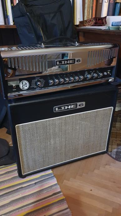 Ojačevalec Line 6 (guitar amp head+cabinet+pedal)
