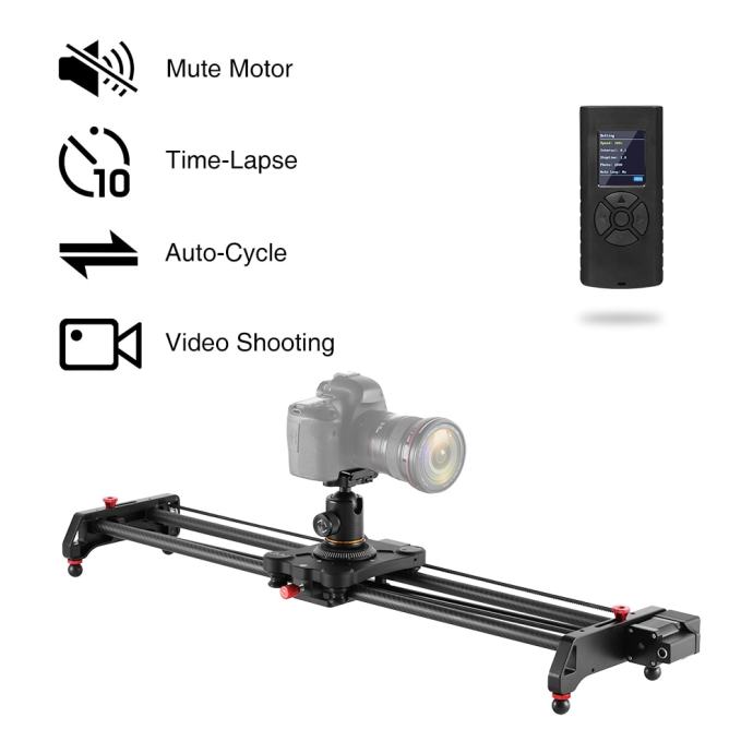 GVM 80cm Professional Video Carbon Fiber Motorized Camera Slider