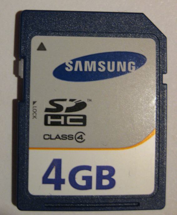 Spominsko kartico SAMSUNG SD 4 GB