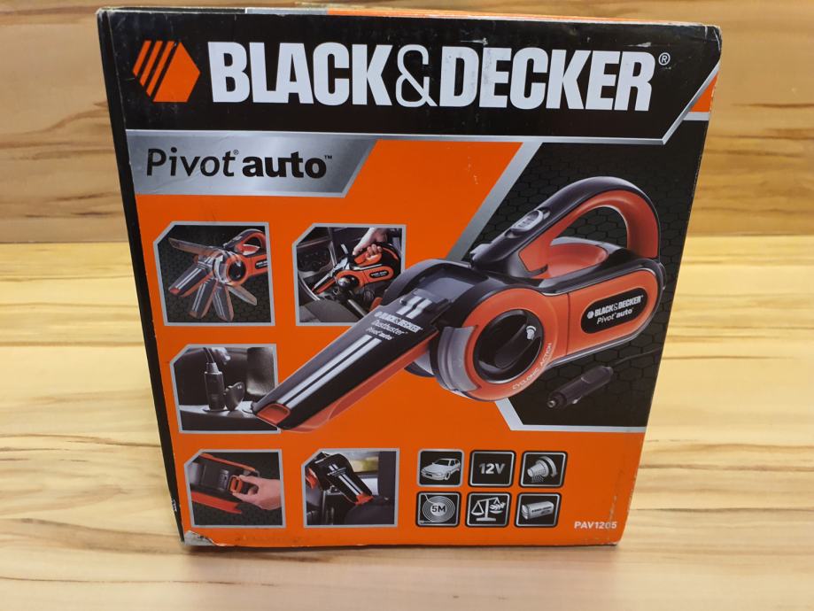 Sesalec BLACK&DECKER Pivot auto PAV1205 za sesanje avta 12V