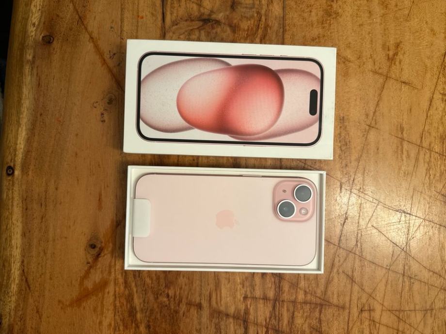 Apple iPhone 15 pink 128GB novo