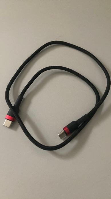 Baseus USB-c to USB-c pleten kabel 0,5m