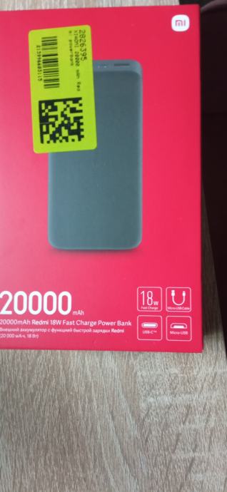 Redmi 18W 20000mAh Fast Charge Power Bank