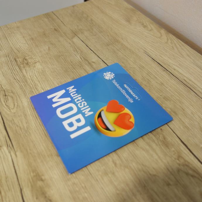 NOVO - SIM kartica MOBI + 5 EUR dobroimetja - ( MOBI kartica )