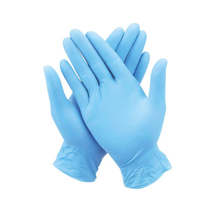 Blue nitrilne gloves (pack of 100)