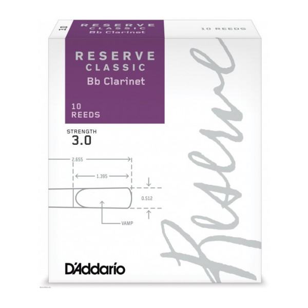 Jezički za klarinet Rico Reserve Bb 3.0 DCT1030