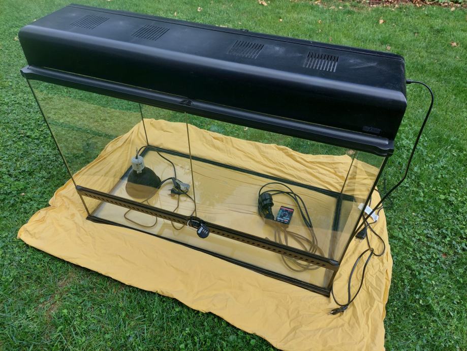 Terarij exo terra 90x45x60 s pokrovom za žarnice