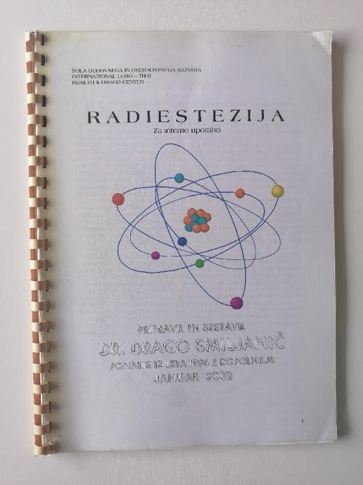 RADIESTEZIJA, ZA INTERNO UPORABO, DRAGO SMILJANIČ, 2002