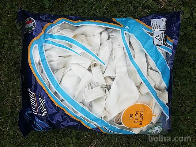 Baloni- bele barve 100 komadov