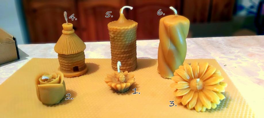 Sveče iz čebeljega voska - primerno za darilo