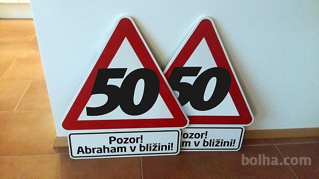 Znak abraham - 50 let, rojstni dan Abraham