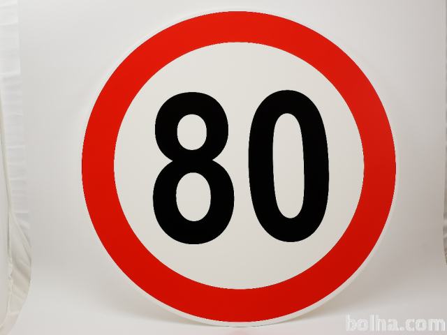 Znak omejitev 80