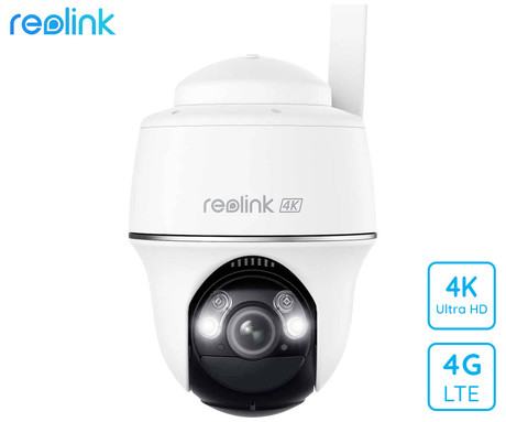 Reolink GO PT ULTRA IP kamera, 4K Ultra HD, 4G LTE, baterija, vrtenje
