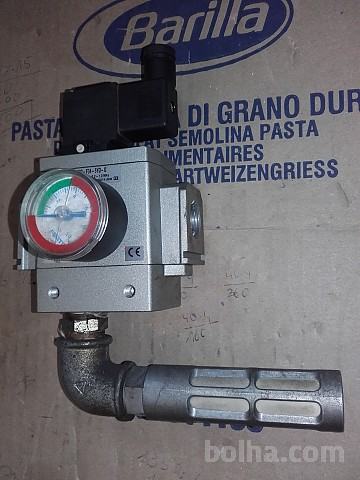 elektro magnetni ventil z odzračevalnikom in manometrom