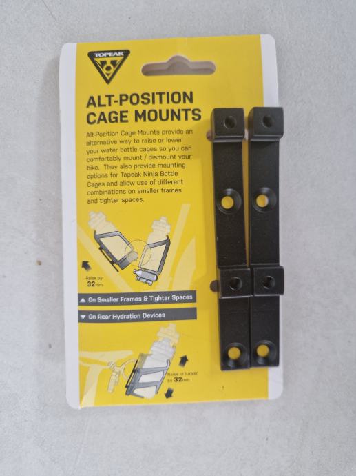 adapter za nosilec kolesarskega bidona Topeak Alt-position Cage Mounts