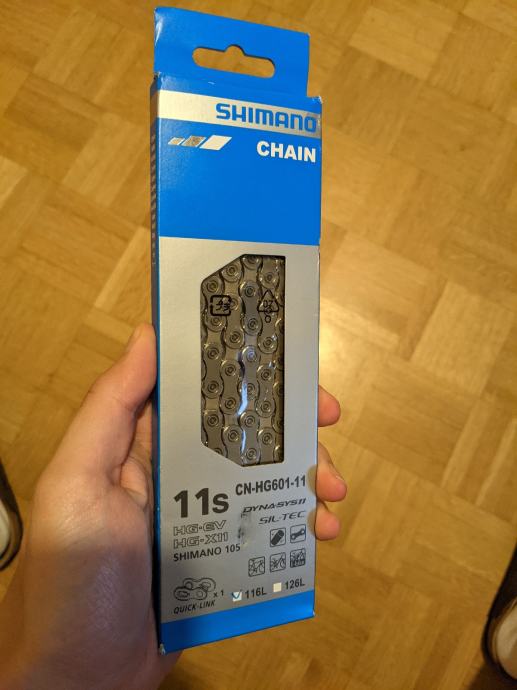Shimano 105 R7000 cassette & Shimano HG601 105/SLX ketting combi