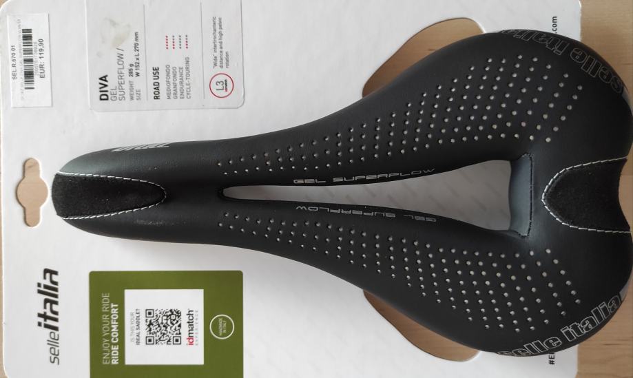 Selle Italia Diva Gel Superflow S3 dámské sedlo černá