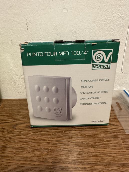 Vortice 10127 PUNTO FILO MF100/4" T Extractor Fan With Timer - Black - View #10