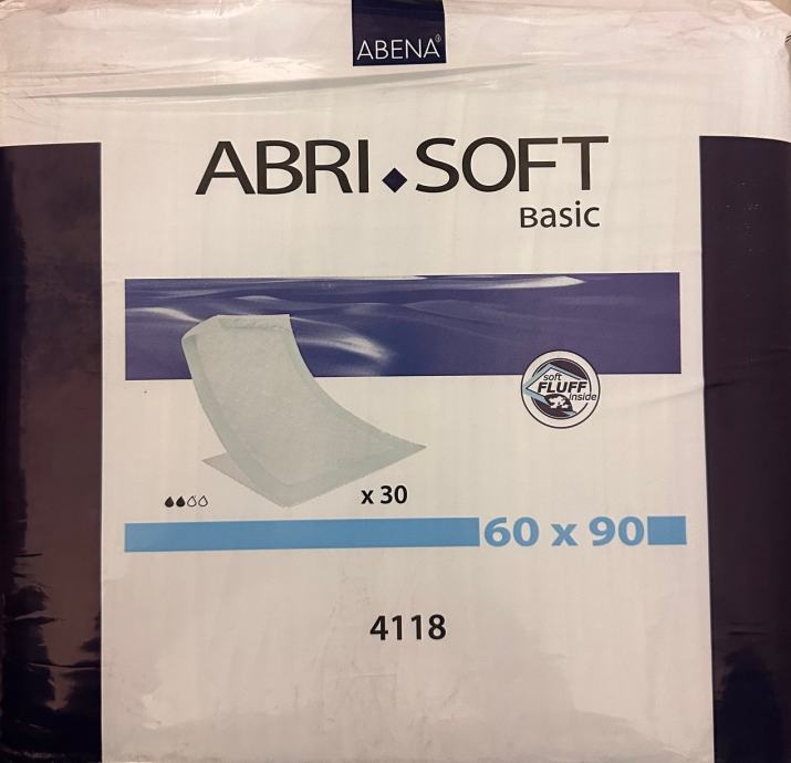 ABENA ABRI SOFT posteljna podloga (60x90 cm), 4 paketi, NOVO