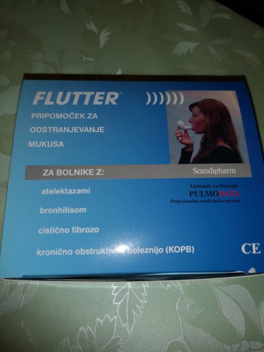 Flutter, pripomoček za čiščenje dihalnih poti