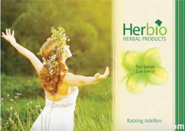Katalog zeliščne kozmetike Herbio,letak 24urnih parfumov+vstopnico 2ml