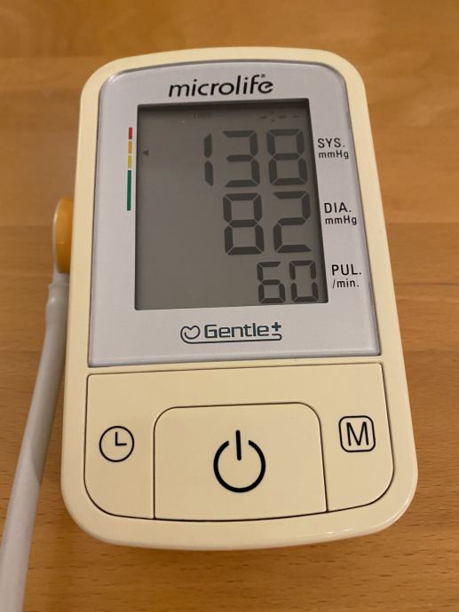 Vrhunski švicarski merilec krvnega tlaka Microlife Gentle+ BP A2 Basic