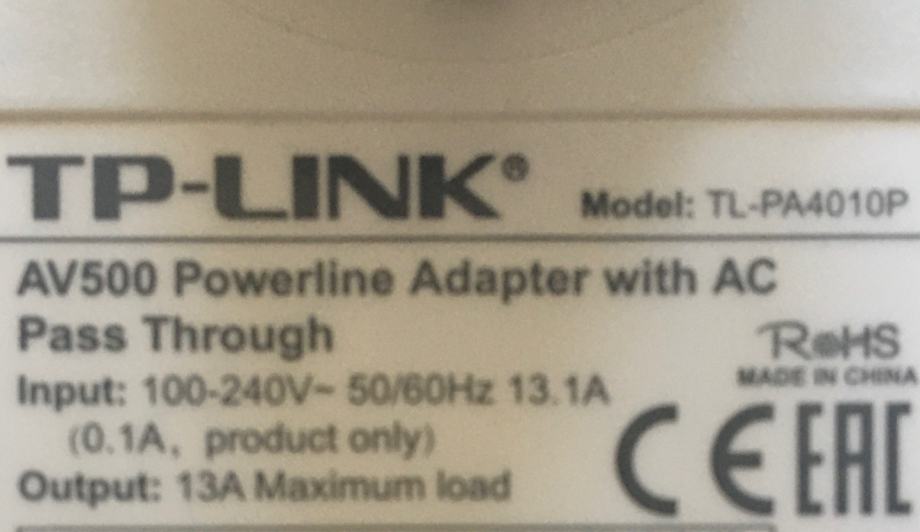 TP-Link powerline adapter z vtičnico TL-PA4010P KIT
