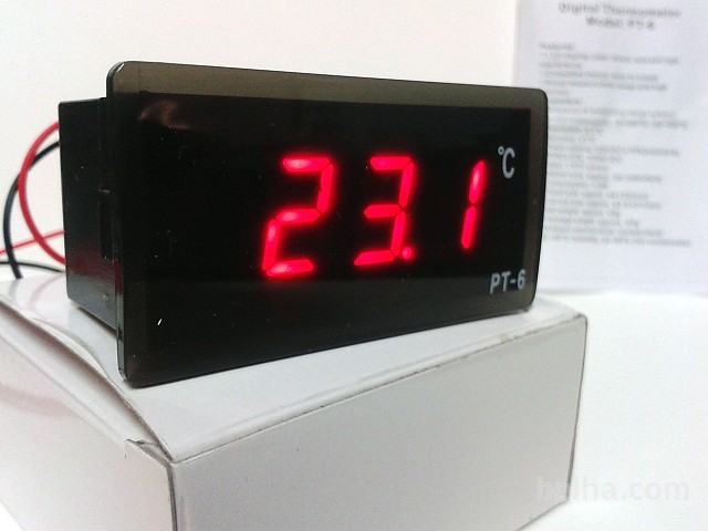 Digitalni termometer -40 do +110°C napajanje 12V tipalo 2m