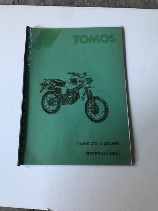 Knjiga rezervni deli Tomos Ctx