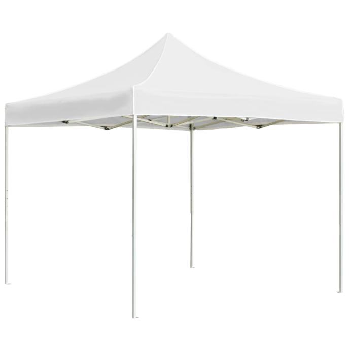 Profesionalni šotor za zabave aluminij 3x3 m bel