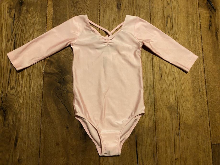 Gimnastični ali baletni dres, 110-116, nežno roza