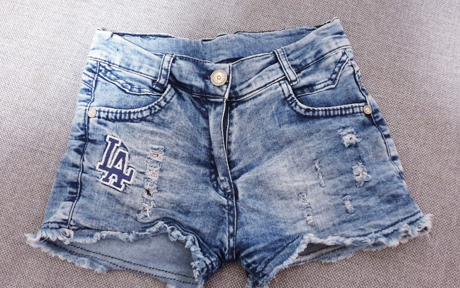 Jeans kratke hlače 122 - 128