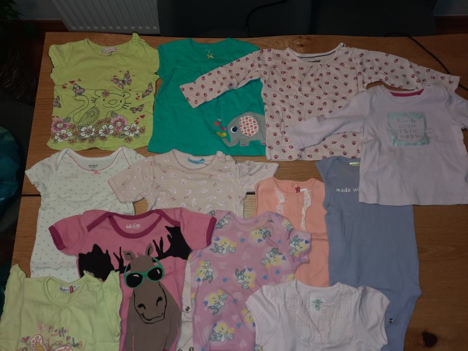 Komplet oblačil in obutve za deklico 0–2 leti