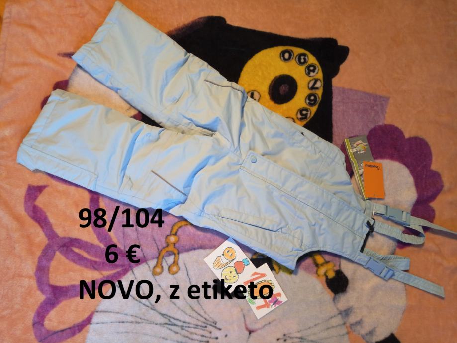 Smučarske hlače, 98/104 (NOVE) in 98