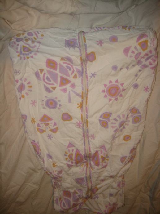 Tanjša spalna vreča-bombažna z vzorci, celotna dolž. 82cm