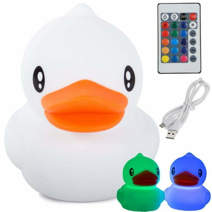 LED RGB akumulatorska mehka otroška lučka touch 1200mAh USB račka + da