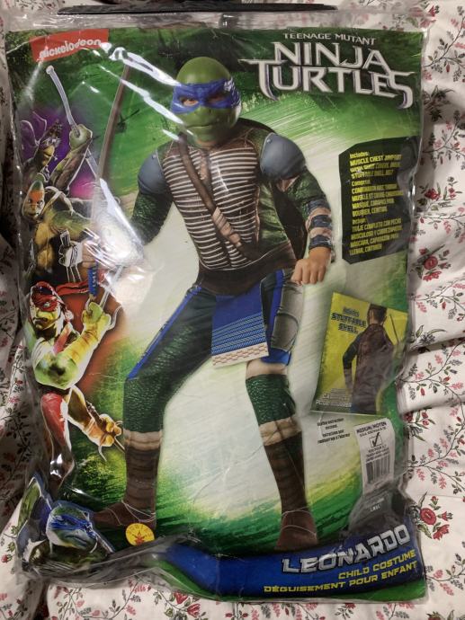 Pustni kostum ninja želva 5-7 let