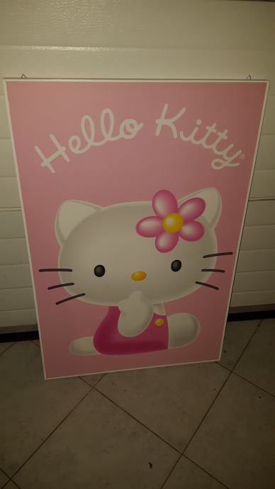 Slikica Hello Kitty dimenzij  90 x 60 cm prodam