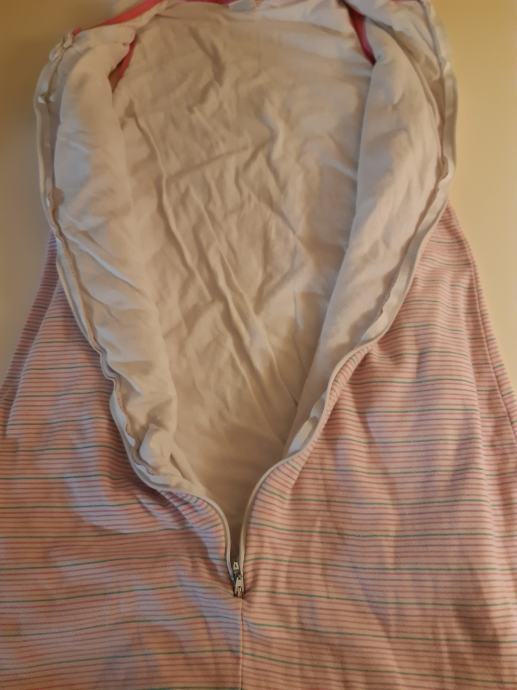 Spalna vreča za deklico, 90 cm, brez rokav