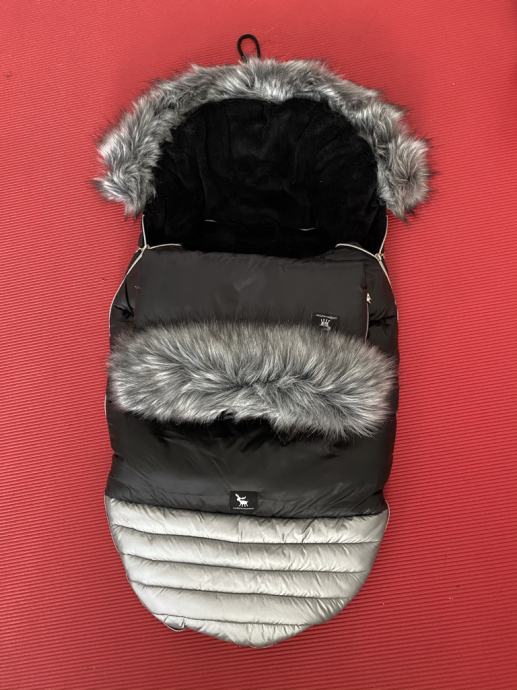 Zimska vreča Cottonmoose SHINE Silver + MUFF rokavice.