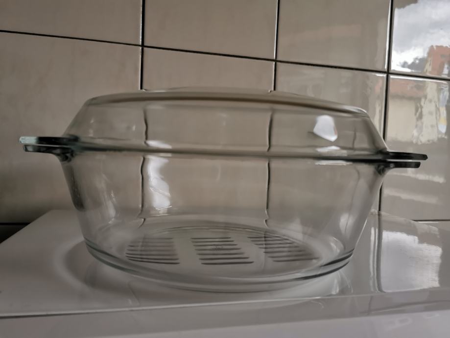 Steklena posoda s pokrovom (za v pečico)