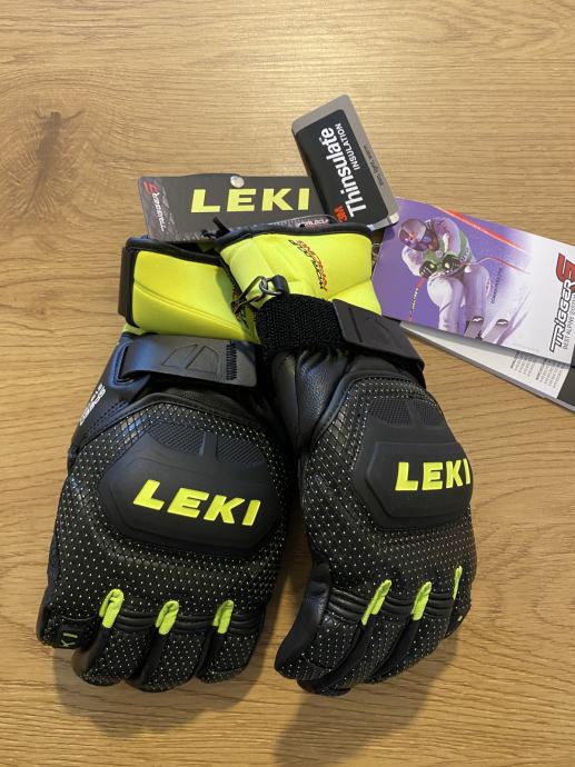 Leki rokavice Worldcup race flex s speed system black-ice lemon, 7