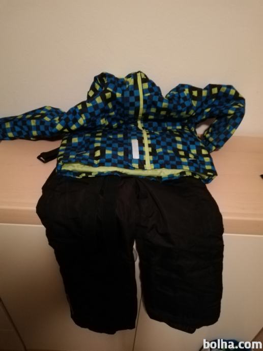 Otroška bunda in hlače za smučanje, velikost 110/116