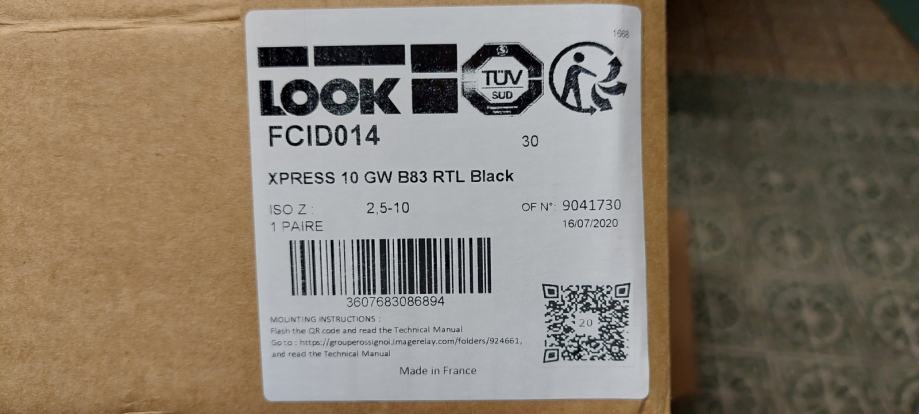 Smučarski avtomati LOOK XPRESS 10 GW B83 RTL BL -  nikoli zmontirane