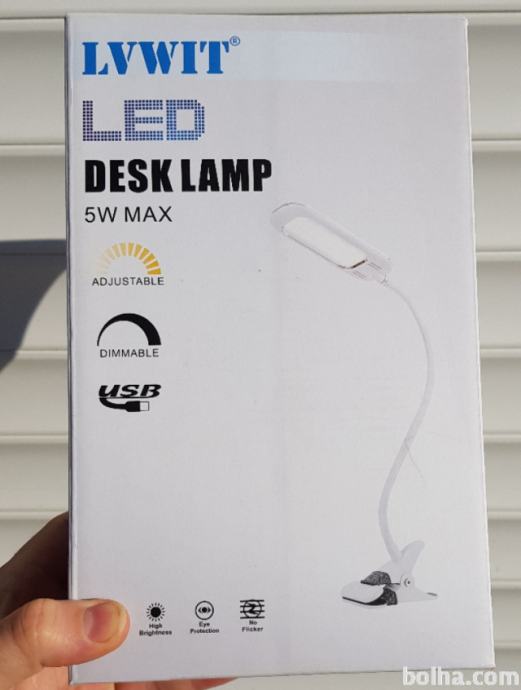 LED namizna lučka spremenljive barva svetlobe bela-rumena