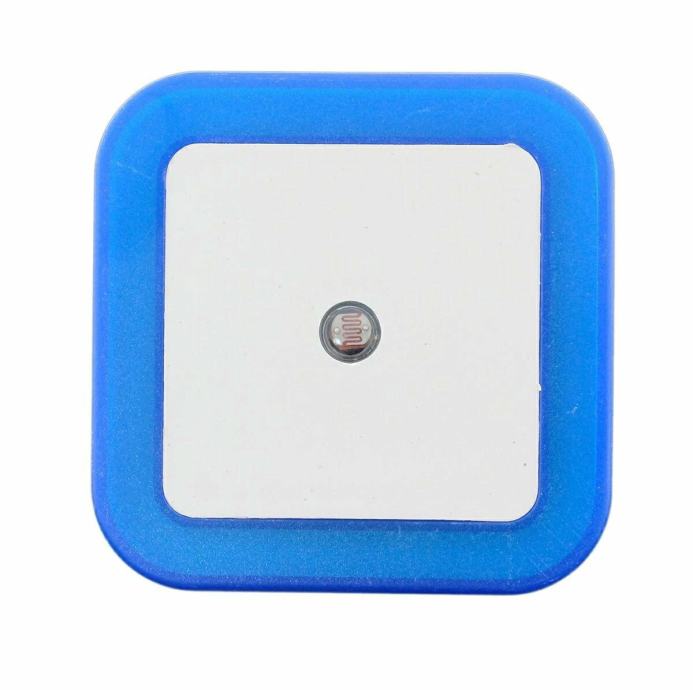 LED nočna lučka s senzorjem modra 230V